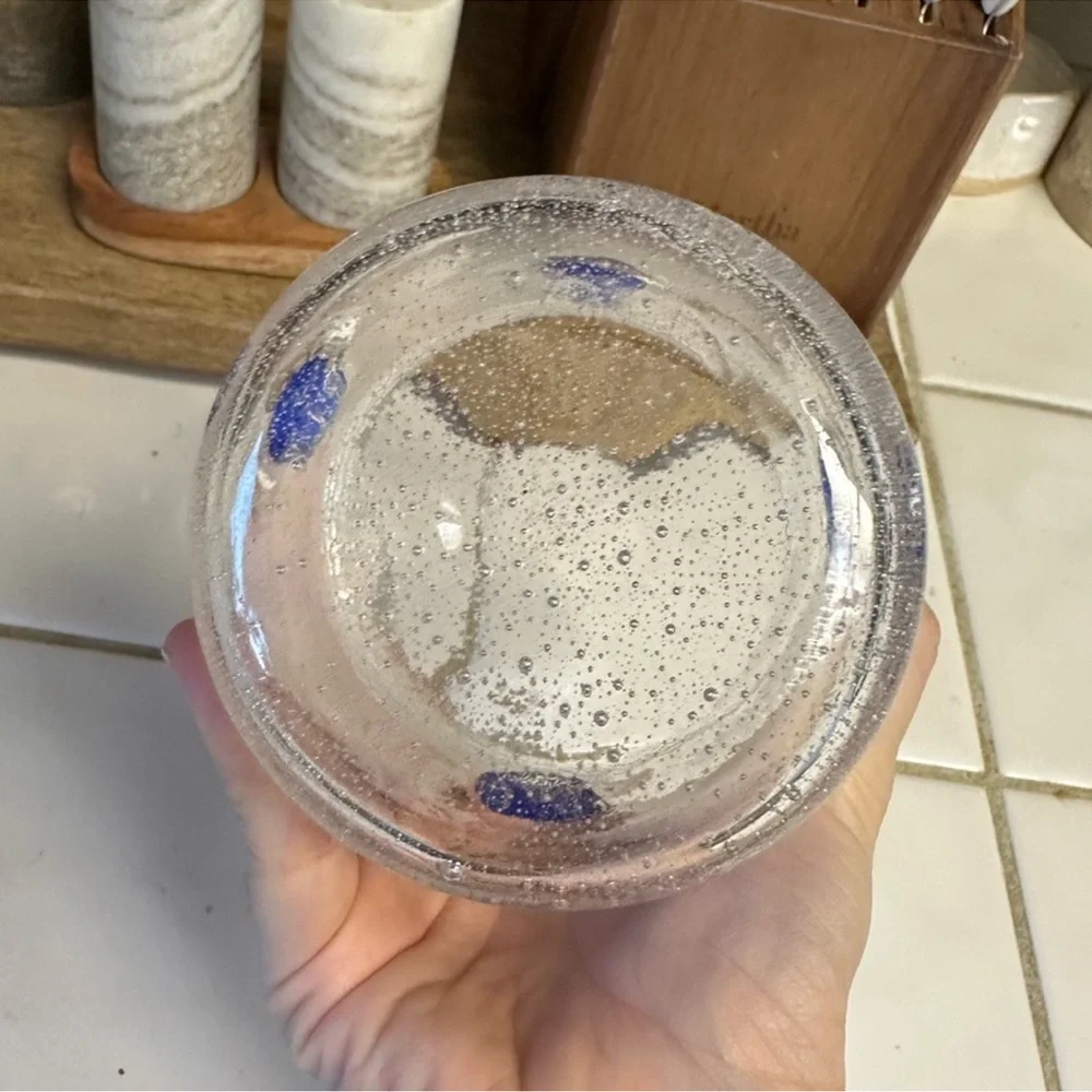 Blue Evil Eye Juice Icon Glass NWOT - Picture 5 of 5